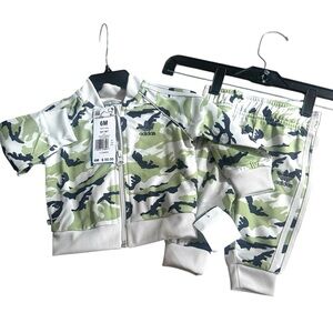 NWT Adidas Camouflage 2pc Track Set Jacket Pants Infant size 6 months
